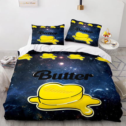 BTS Butter Cosplay Bedding Sets Soft Quilt Covers Without Filler