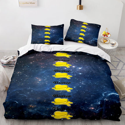 BTS Butter Cosplay Bedding Sets Soft Quilt Covers Without Filler