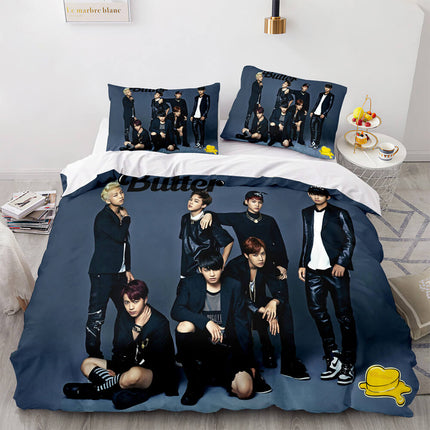 BTS Butter Cosplay Bedding Sets Soft Quilt Covers Without Filler