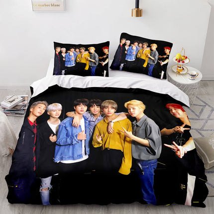 BTS Butter Cosplay Soft Bedding Set Quilt Cover Without Filler