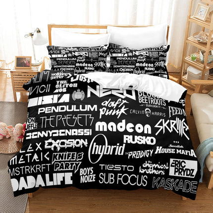 BTS Cosplay 3 Piece Bedding Sets Quilt Cover Without Filler