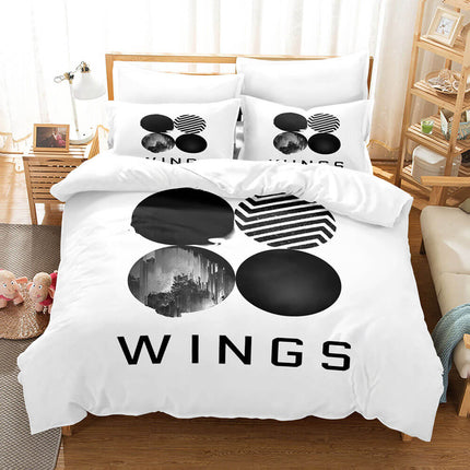 BTS Team Cosplay Bedding Set Quilt Covers Room Decoration