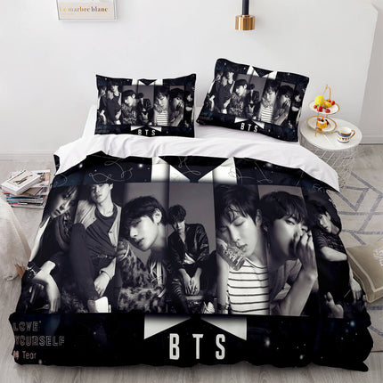 BTS Team Cosplay Bedding Set Quilt Covers Room Decoration