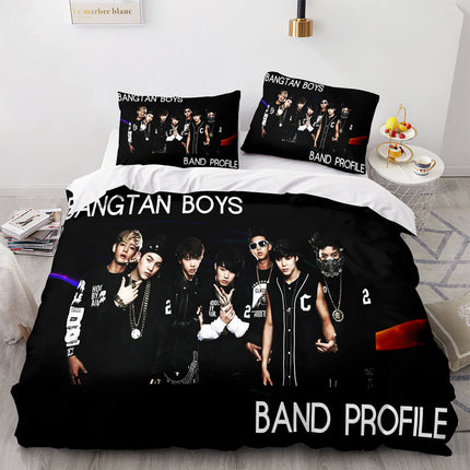BTS Team Cosplay Bedding Set Quilt Covers Room Decoration