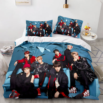 BTS Team Cosplay Bedding Set Quilt Covers Room Decoration