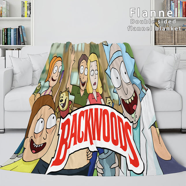 Rick And Morty Blanket Super Soft Flannel Fleece Throw Blanket Sets
