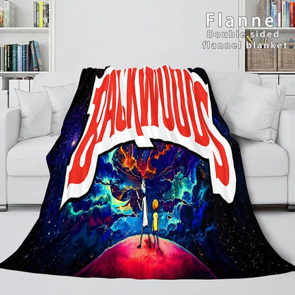 Rick And Morty Super Soft Flannel Fleece Blanket