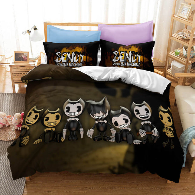Bendy And The Ink Machine Bedding Set Quilt Cover Without Filler