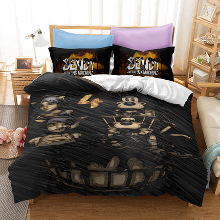 Bendy And The Ink Machine Bedding Set Quilt Cover Without Filler