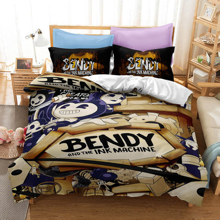 Bendy And The Ink Machine Bedding Set Quilt Cover Without Filler