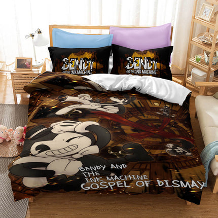 Bendy And The Ink Machine Bedding Set Quilt Cover Without Filler