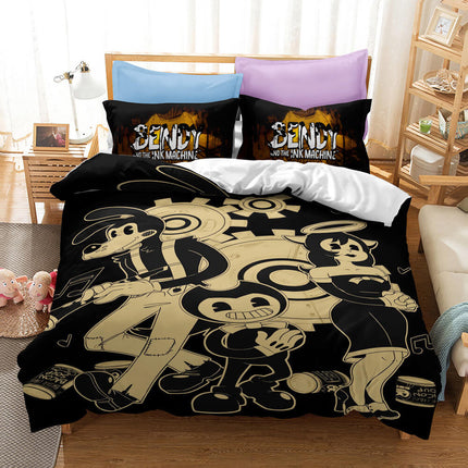 Bendy And The Ink Machine Bedding Set Quilt Cover Without Filler
