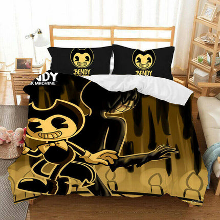 Bendy And The Ink Machine Bedding Set Quilt Cover Without Filler