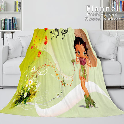 Betty Boop Flannel Fleece Blanket