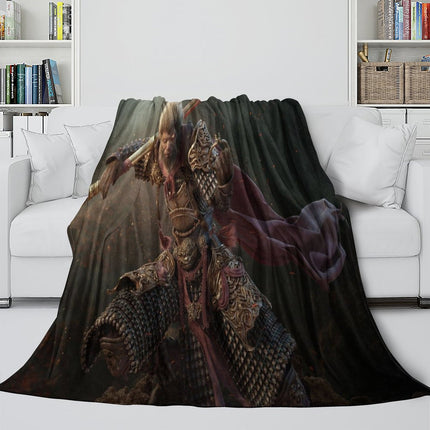 Black Myth Wukong Blanket Flannel Fleece Throw Room Decoration
