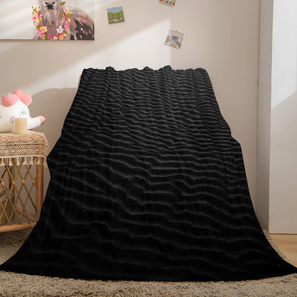 Black and White Flannel Fleece Throw Cosplay Blanket