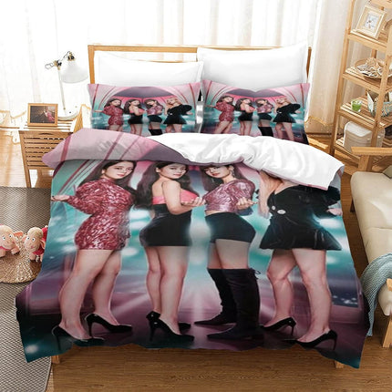 Blackpink Bedding Sets Pattern Quilt Cover Without Filler