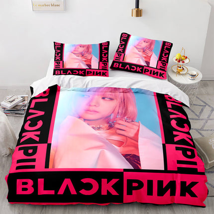 Blackpink Cosplay Bedding Set Quilt Covers Without Filler