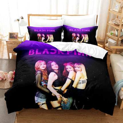 Blackpink Cosplay Bedding Set Quilt Covers Without Filler
