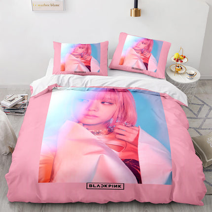 Blackpink Cosplay Bedding Set Quilt Covers Without Filler