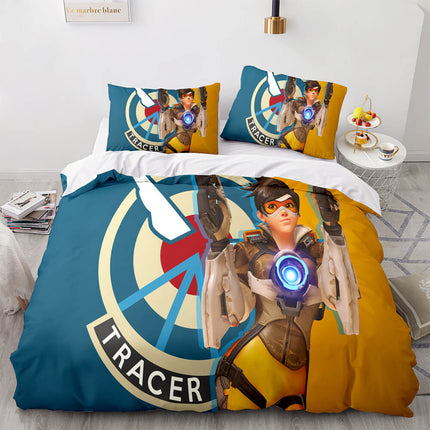 Blackwatch Mercy Overwatch Cosplay Bedding Set Quilt Covers Without Filler