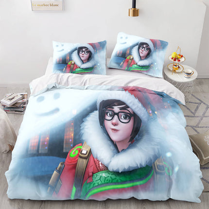 Blackwatch Mercy Overwatch Cosplay Bedding Set Quilt Covers Without Filler