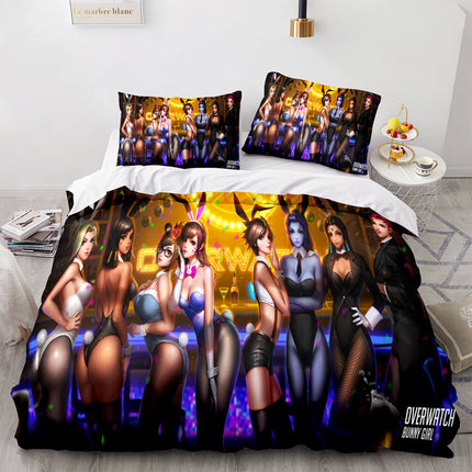 Blackwatch Mercy Overwatch Cosplay Bedding Set Quilt Covers Without Filler
