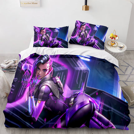 Blackwatch Mercy Overwatch Cosplay Bedding Set Quilt Covers Without Filler