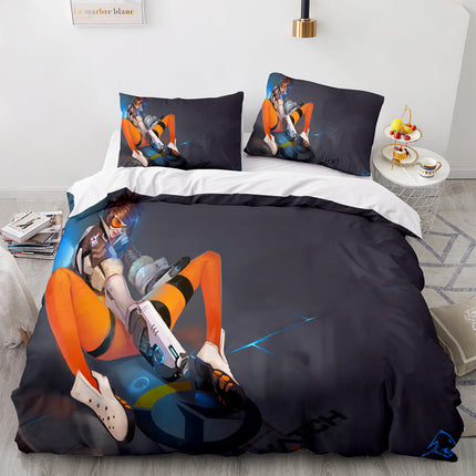 Blackwatch Mercy Overwatch Cosplay Bedding Set Quilt Covers Without Filler
