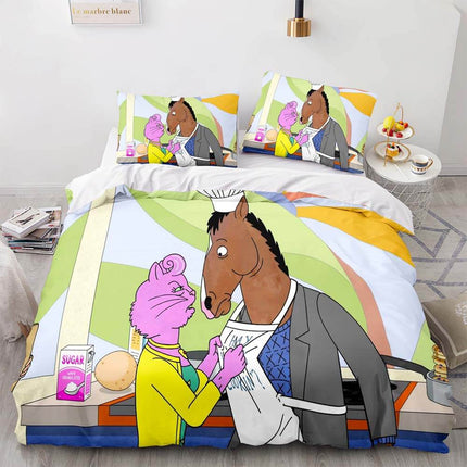BoJack Horseman Bedding Set Quilt Duvet Cover Bedding Sets