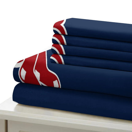 Boston Red Sox Bedding Set Quilt Cover Without Filler