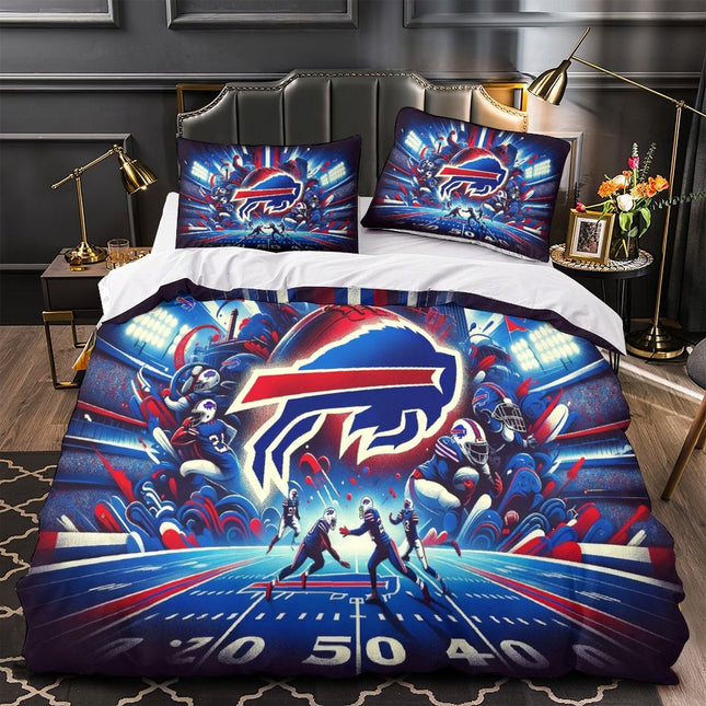 Buffalo Bills Bedding Set Pattern Duvet Cover