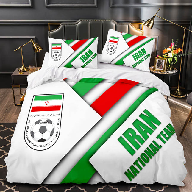 CBF Brazil France Football Team Bedding Set Quilt Cover Without Filler