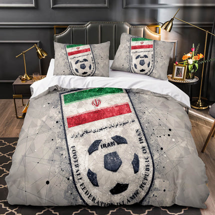 CBF Brazil France Football Team Bedding Set Quilt Cover Without Filler