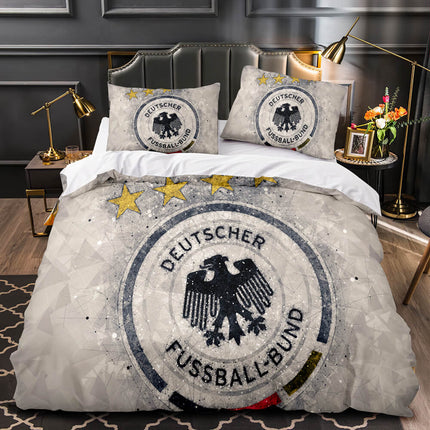 CBF Brazil France Football Team Bedding Set Quilt Cover Without Filler