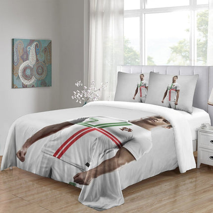 CR7 Cristiano Ronaldo Bedding Set Pattern Quilt Duvet Cover