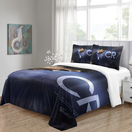CR7 Cristiano Ronaldo Bedding Set Pattern Quilt Duvet Cover
