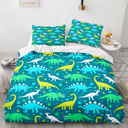 Cartoon Dinosaur Cosplay Bedding Sets Quilt Cover Without Filler