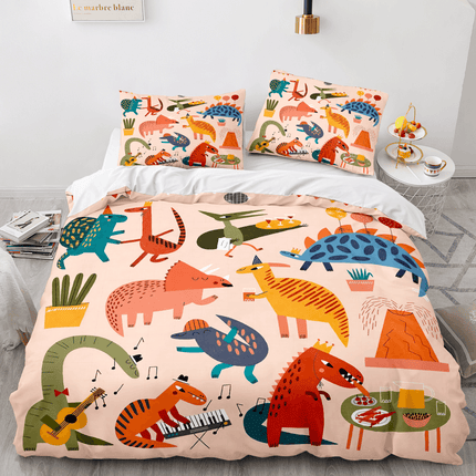Cartoon Dinosaur Cosplay Bedding Sets Quilt Cover Without Filler