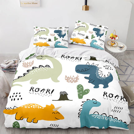 Cartoon Dinosaur Cosplay Bedding Sets Quilt Cover Without Filler