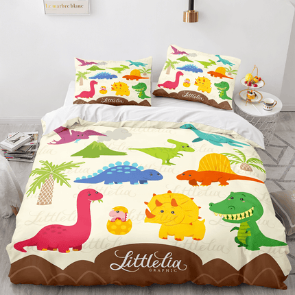 Cartoon Dinosaur Cosplay Bedding Sets Quilt Cover Without Filler