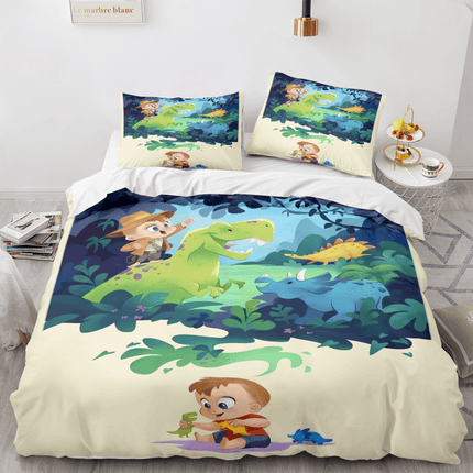 Cartoon Dinosaur Cosplay Bedding Sets Quilt Cover Without Filler