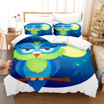 Cartoon Owl Bedding Sets Quilt Covers Without Filler