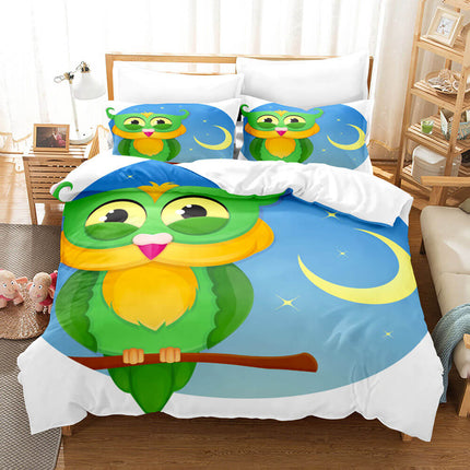 Cartoon Owl Bedding Sets Quilt Covers Without Filler
