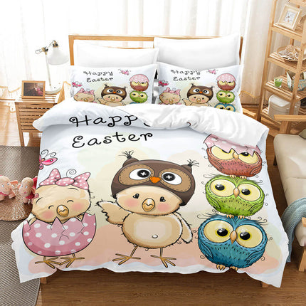 Cartoon Owl Bedding Sets Quilt Cover Without Filler