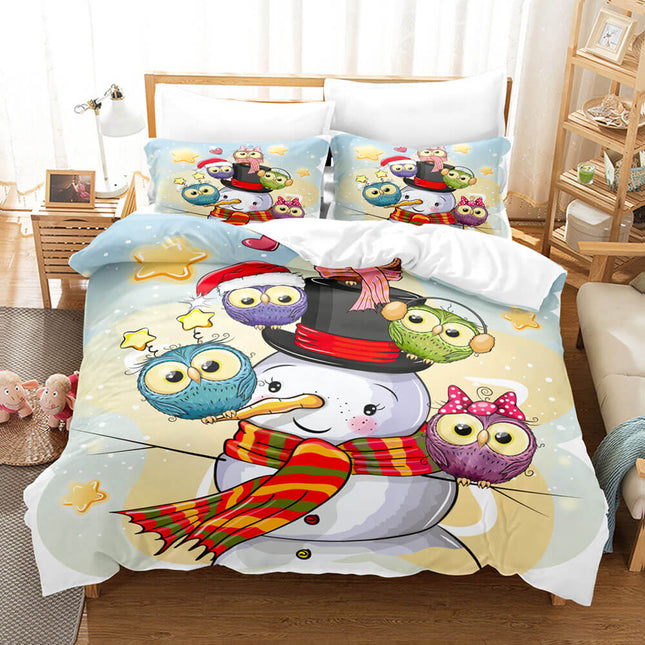 Cartoon Owl Bedding Sets Quilt Cover Without Filler