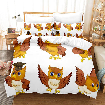 Cartoon Owl Bedding Sets Quilt Cover Without Filler