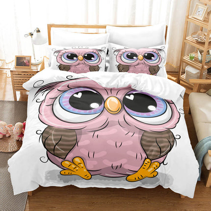 Cartoon Owl Bedding Sets Quilt Cover Without Filler