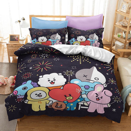 Cartoon image Cosplay Bedding Set Quilt Covers Without Filler