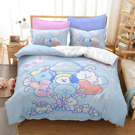 Cartoon image Cosplay Bedding Set Quilt Covers Without Filler